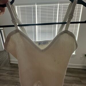 Zara Cream Ribbed Women's Chemise